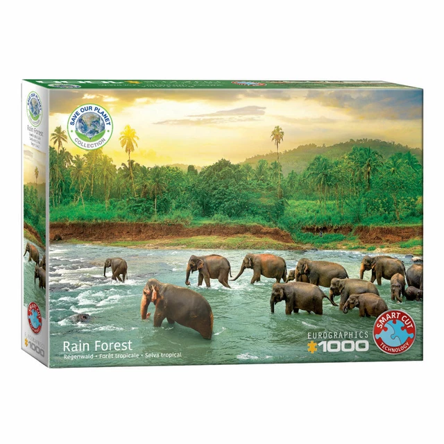 Puzzle Eurographics 1000 Pièces - Femme Dans Une Forêt Exotique (Rousseau) - 68x48 Cm, Neuf