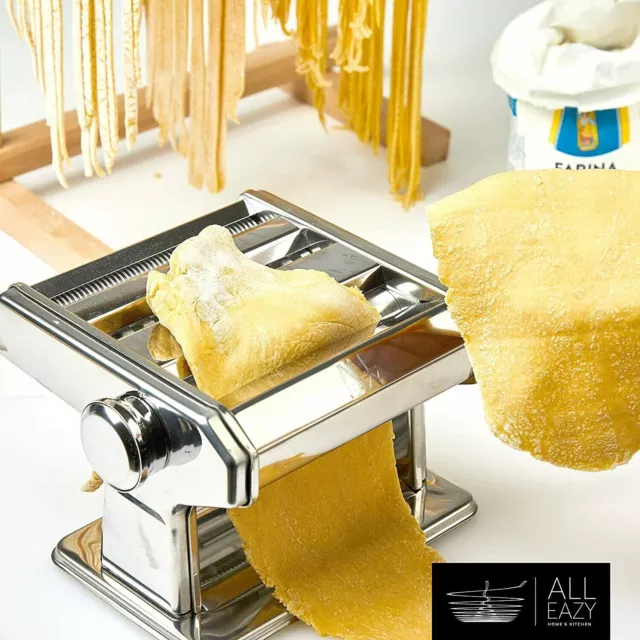 Nudelmaschine aus Edelstahl Pastamaker 3 in 1 Pastamaschine Spaghetti Lasagne