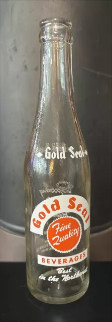 Vintage GOLD SEAL Beverages 10oz ACL Soda Bottle Red Rock  Bottling Vancouver WA