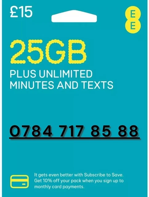 VIP NUMBER,SPECIAL NUMBER,EASY Number,UK EE Sim Card Pay as You Go ...