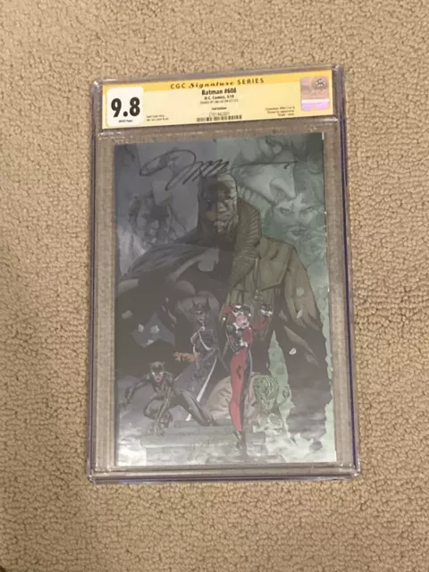 Batman 608 CGC 9.8 White Pages SS Jim Lee (Foil Virgin Edition) CGC #001