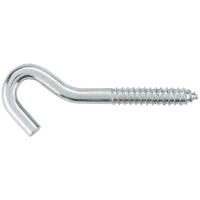 National 3/8 In. x 4-1/2 In. Heavy-Duty Screw Hook N220830 Pack of 10 National