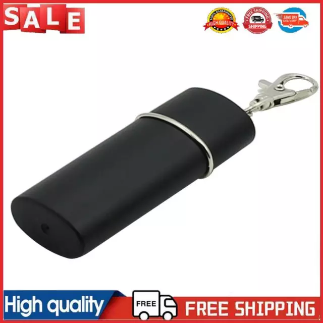 Portacenere ABS portacenere tascabile portatile vassoio cenere fumatori con portachiavi (nero)