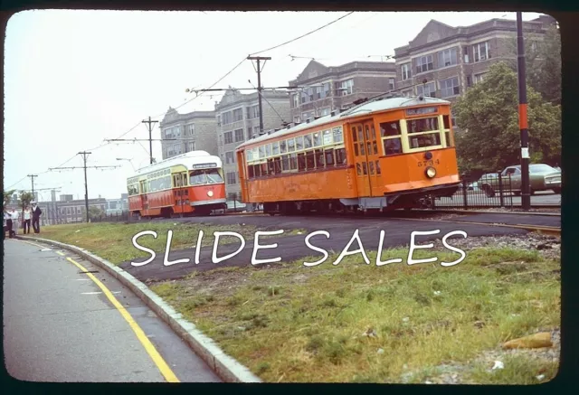 cf8010 Orig. Slide Boston Elevated Trolley 5734 MBTA Trolley Boston, MA 1979