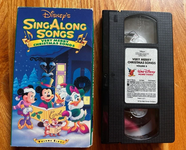 Vintage very merry christmas songs vhs disney sing along volume 8 8 16