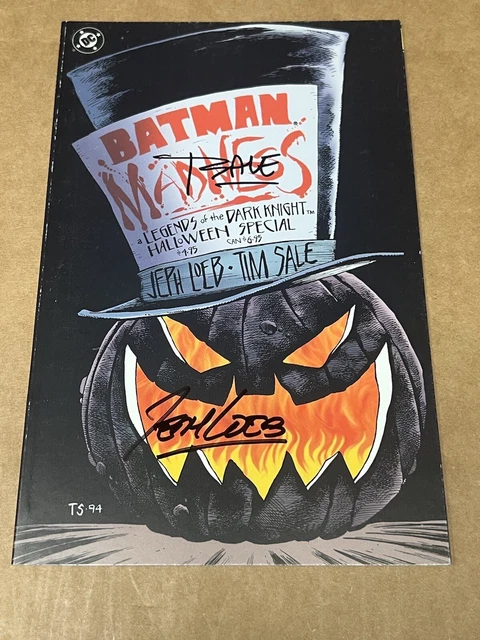 Batman Legends of the Dark Knight Halloween Special  Signed By Loeb & Sale w/COA
