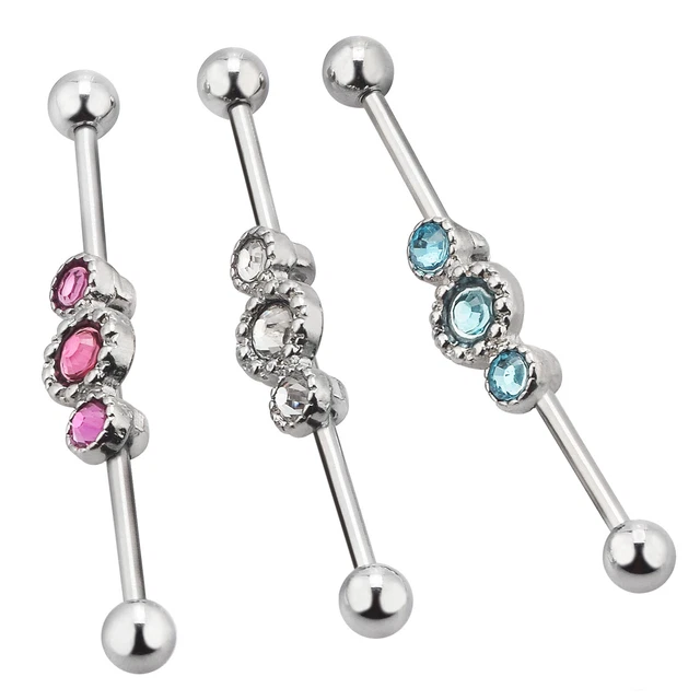 1PC Scaffold Industrial Barbell Tribal Arrow Cartilage Ear Piercing Earring 14G