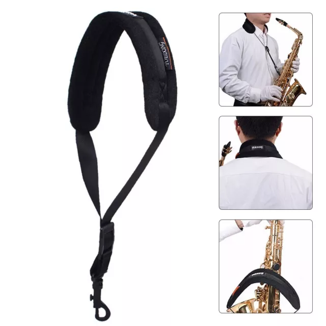 SAX Saxophon-Gurt Saxophon Schwarz Sopran Tenor 1 Stk Atmungsaktiv Bequem