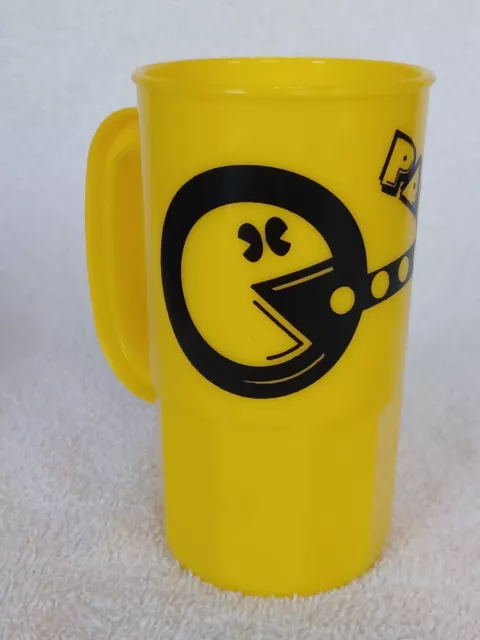 Vintage Plastic Pac Man Arcade Mug Cup Plastic