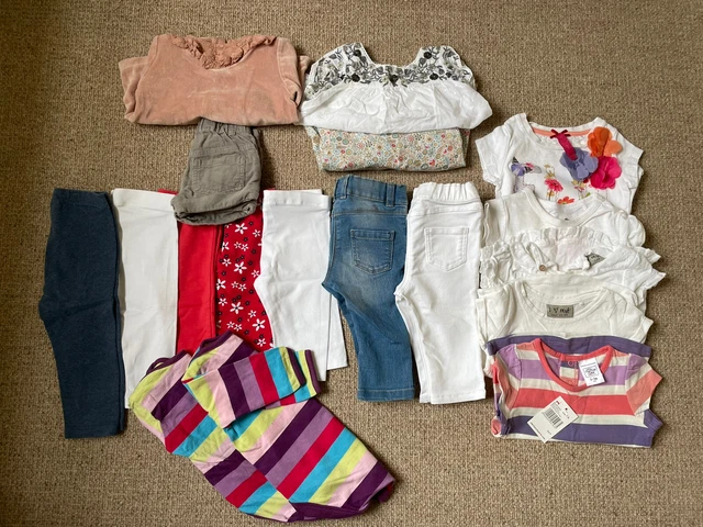 Zara, Next, H&M, Mothercare, M&S baby girls Leggings, T-shirt bundle, 3-6 Months