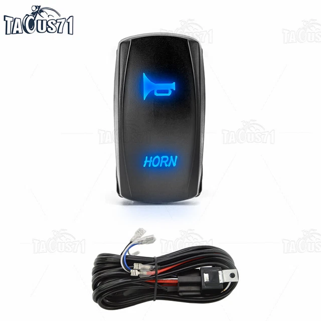 HORN WIRING HARNESS Kit 12V 40A Fuse Relay Rocker Switch Kit Off road