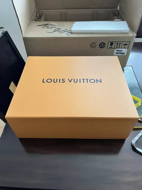 Authentic Louis Vuitton Magnetic Empty Gift Box 19x 17.5”x3.5 Inches