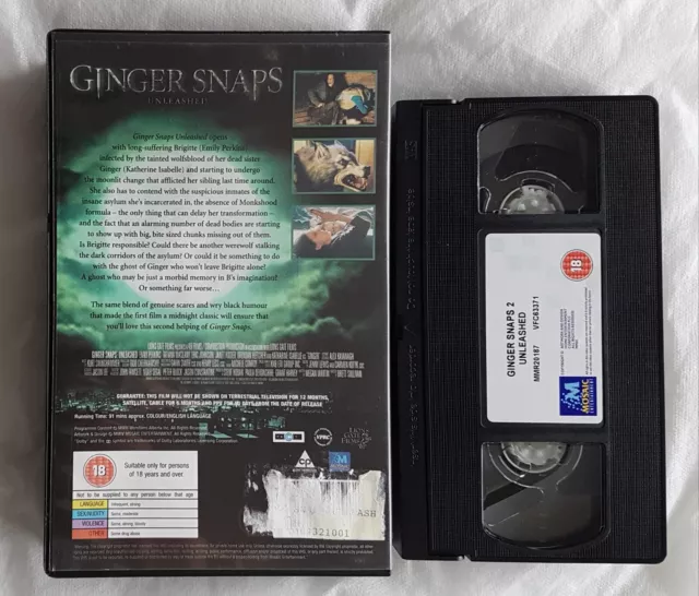 GINGER SNAPS UNLEASHED (VHS) BIG BOX - Katharine Isabelle + Emily ...