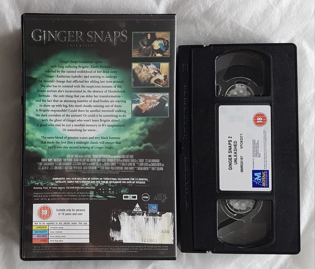 GINGER SNAPS UNLEASHED (VHS) BIG BOX Katharine Isabelle + Emily