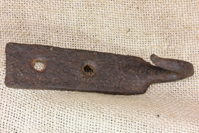 Old Hanger Hook Barn Find Smoke house Vintage 1800s Hearth Blacksmith Iron Rusty 6