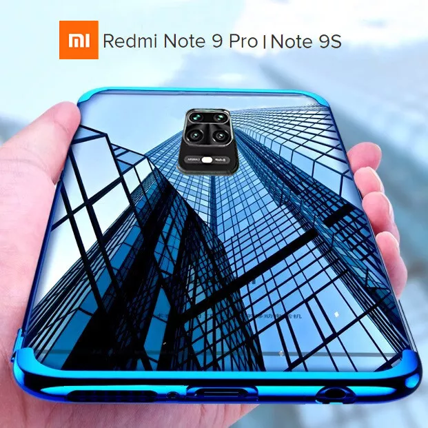 COVER per Xiaomi Redmi Note 9 Pro /9s CUSTODIA ELECTRO PELLICOLA VETRO TEMPERATO