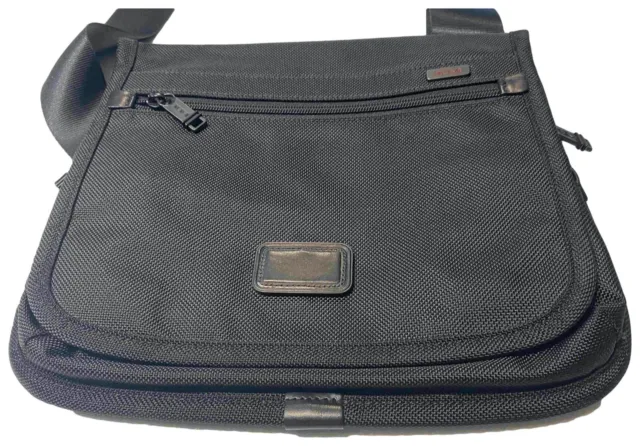 TUMI Alpha Small Flap Body Bag Black Shoulder Bag Pouch 22105DH Men's Business 2