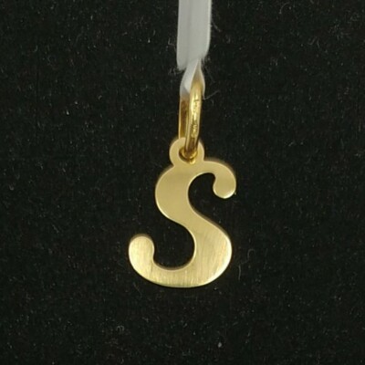 PENDENTE ORO 18K 750 Mls . Lettera P Corsivo Maiuscola EUR 86 ...