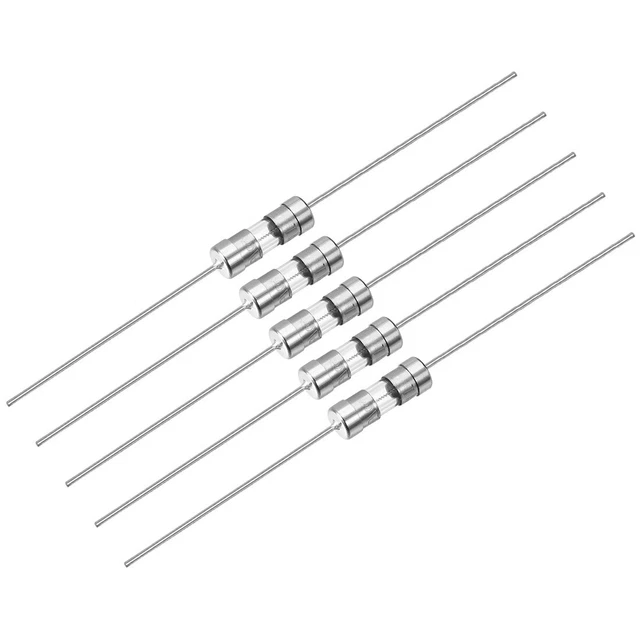 Coup Fusible Temps Retard Axial Fil Verre Fusibles 3.6mm x 10mm 250V T3.15A 5Pcs