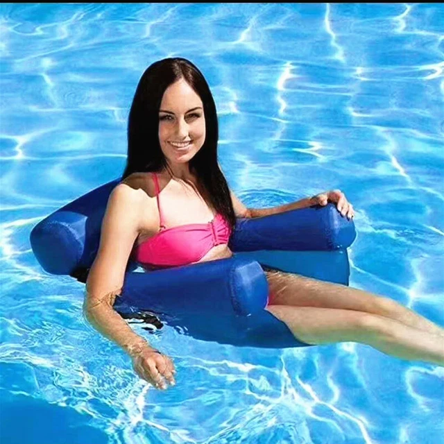 Matelas Gonflable Piscine LEISEI, Fauteuil Gonflable de Piscine avec Appui-tête, Matelas Flottant de Piscine, piscine gonflable