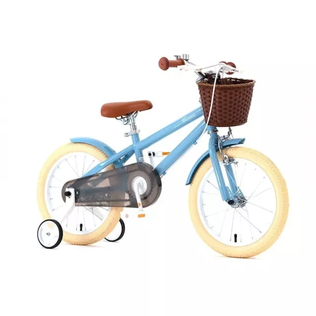 RoyalBaby Vintage Style 14'' Kids Bike - Macaron Blue