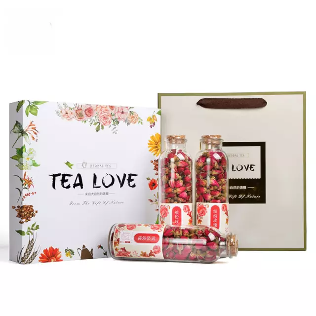 150g té de rosas, caja de osmanthus, té de flores y frutas