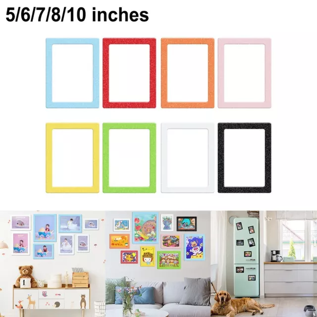 Colorful Magnetic Photo Frames Brighten Up Your Space with Personalized Touches