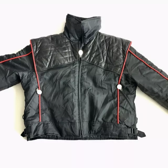 Vintage YAMAHA Snowmobile / Motorcycle Biker Leather Jacket Women’s Size XL