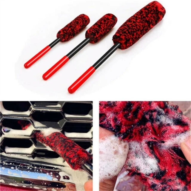 1X Cleaning Brush For Car Auto Woolies Super Plush Soft Alloy Cleaning Brush AU