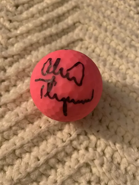 Alexis Lexi Thompson Signed Pink Golf Ball Autographed LPGA