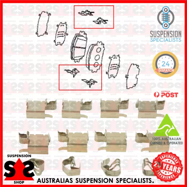 Front Axle Accessory Kit, Disc Brake Pad Suit LEXUS CT 200h (ZWA10_) CT