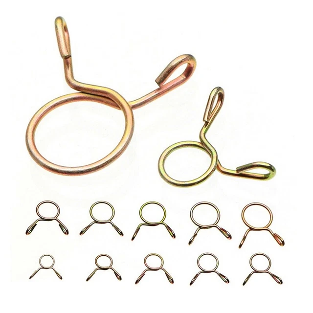 100 pz morsetto tubo placcato zinco clip molla tubo ingranaggio morsetto linea carburante per BoK1