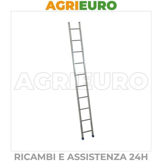 Scala in alluminio singola Facal Stilo SL-10 semplice - 10 gradini - mt. 3,06