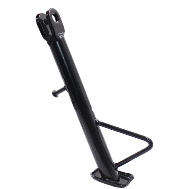 Universal Motorcycle Kickstand Black Iron Scooter Side Stand Leg Prop US STOCK