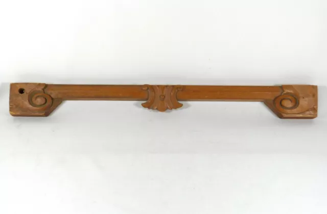 Antique Hand-Carved Architectural/Furniture Salvage Trim Rail Piece  24.5 x 2.5"