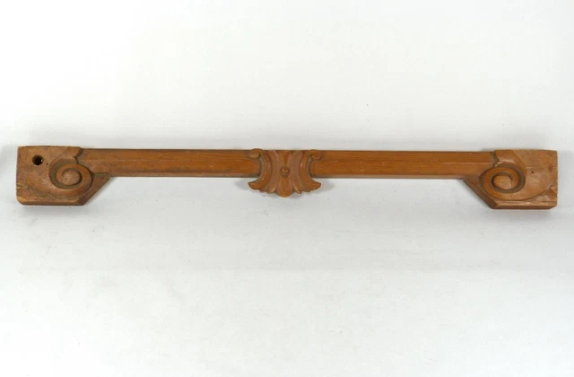 Antique Hand-Carved Architectural/Furniture Salvage Trim Rail Piece  24.5 x 2.5"