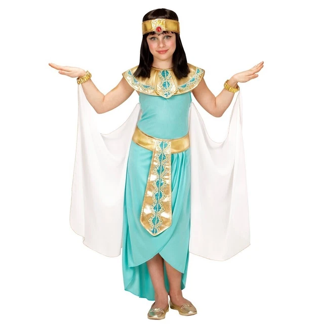 Costume Vestito Bambina Regina Egiziana Carnevale Halloween