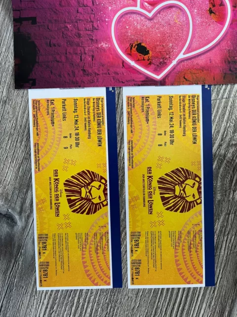 2 Premium-Tickets Disneys König der Löwen Musical in Hamburg