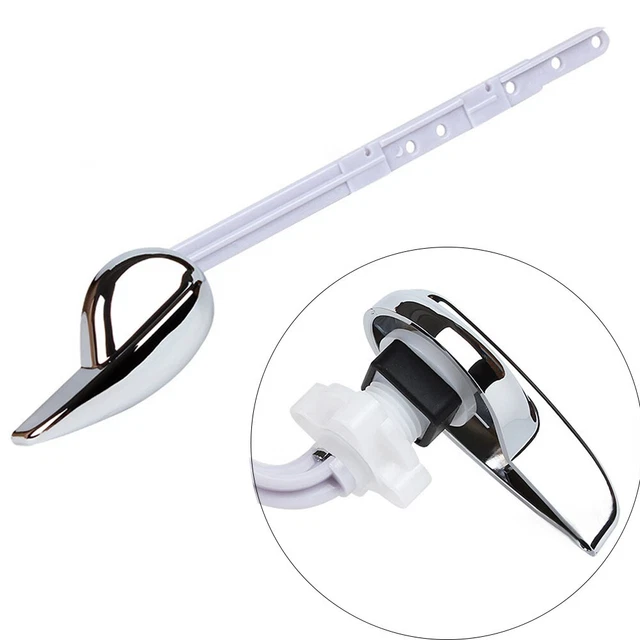 Pack De 2 Poignées De Chasse D'Eau Universelles - Monture Avant Réservoir - Finition Noir Mat