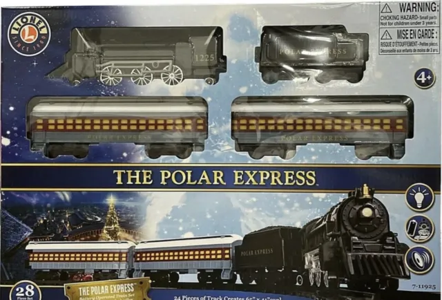 Train Set Lionel The Polar Express Ready to Play 28pc Interactive Lights Sounds