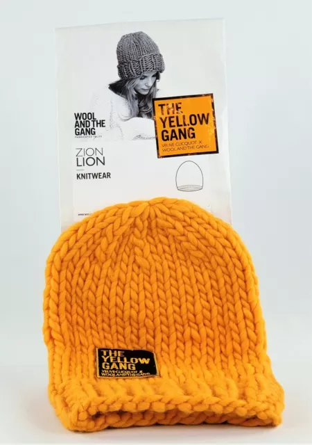 Veuve Clicquot & Wool And The Gang Baby Alpaca Strickmütze ZION LION (189)