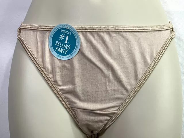 NWOT 2-Pack Vanity Fair Women's XL Illumination String Bikini Underwear 18108