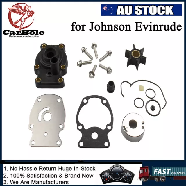 Water Pump Impeller Kit for Johnson Evinrude 20hp 25hp 30hp 35hp Outboard 393630