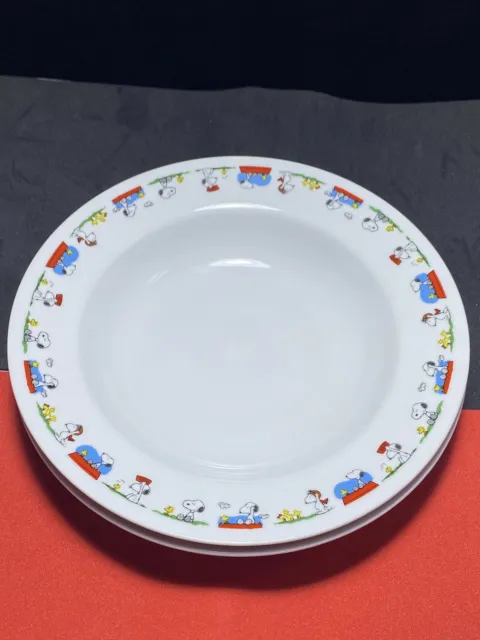 Vintage Snoopy Peanuts White Ceramic Plate 7.5” Classic Dish Tableware Japanese