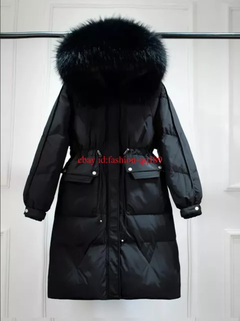 2023 Womens Winter Down jacket coats real Fur Collar Hooded Coat Quilted Parka
