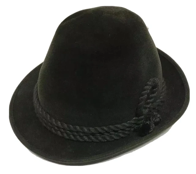 Vintage Men's Small-Hut German Austrian Green Felt Hat.