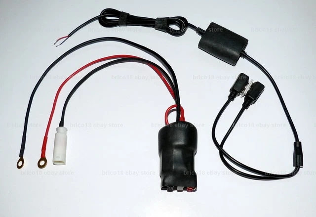 Câble Prise DIN Pour BMW R1250 GS/GT/RS/RT, S1000, F800 - 120cm 18AWG 2P - Neuf Allemagne