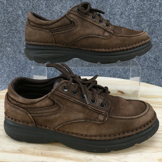 WONDERLITE SHOES Mens 7 Vinnie Casual Lace Up Oxfords Brown Leather