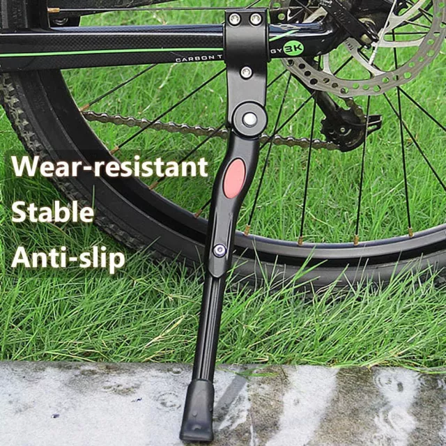 Mountain Bike Kick Stand Adjustable Road Bicycle Rear Side Kickstand Rubber Foot