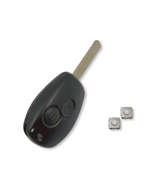 Chiave + 2 Tastini Compatibile Con Renault Clio Twingo Per Telecomando 2 Tasti
